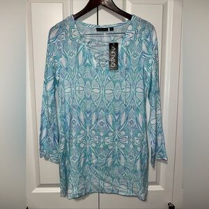 Catalina Lace Up Lightweight Longsleeve Blouse S